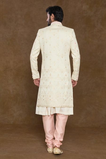 Arihant Rai Sinha Floral Embellished Sherwani Kurta Set 