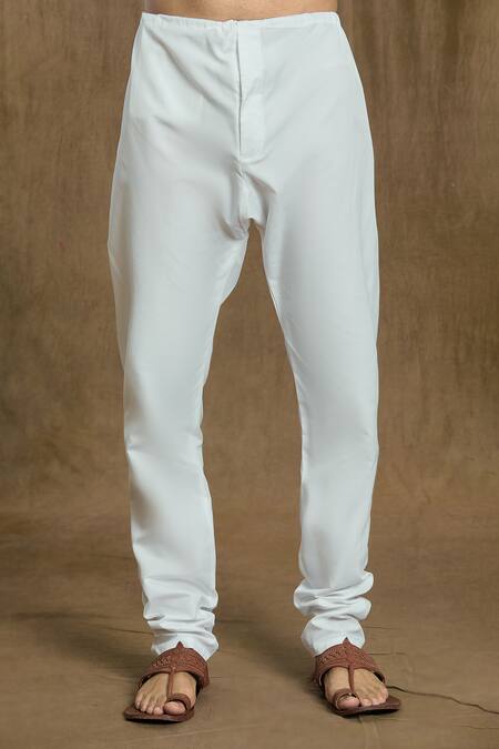 Arihant Rai Sinha_Pink Cotton, Silk Embroidery Geometric Print Kurta And Pyjama Set_at_Aza_Fashions