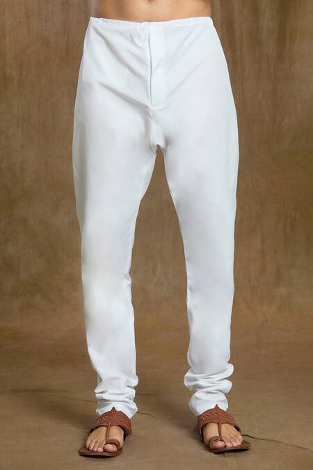 Buy Arihant Rai Sinha Peach Cotton, Silk Embroidery Straight Kurta With Pyjama Buy_Arihant Rai Sinha_Peach Cotton, Silk Embroidery Straight Kurta With Pyjama