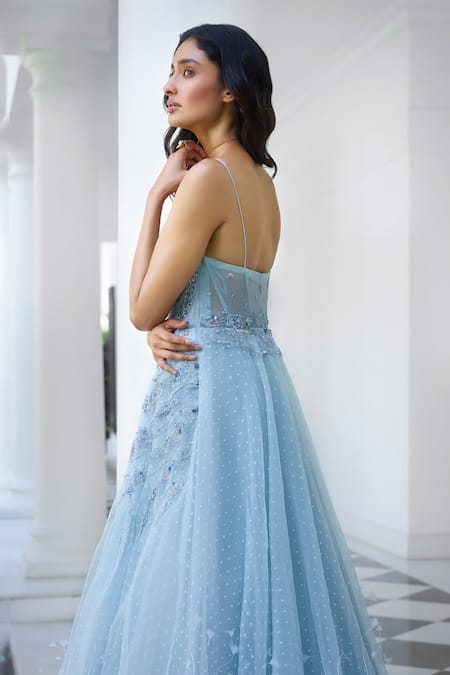 Dolly J Adira Bead Sequin Embellished Gown 