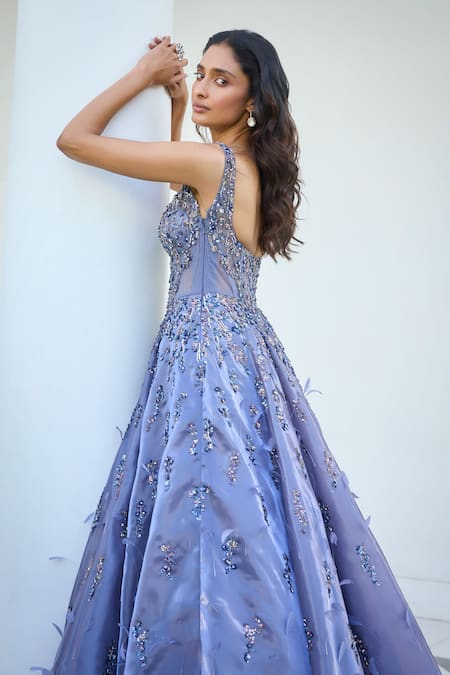 Dolly J Orna Sequin Embroidered Gown 