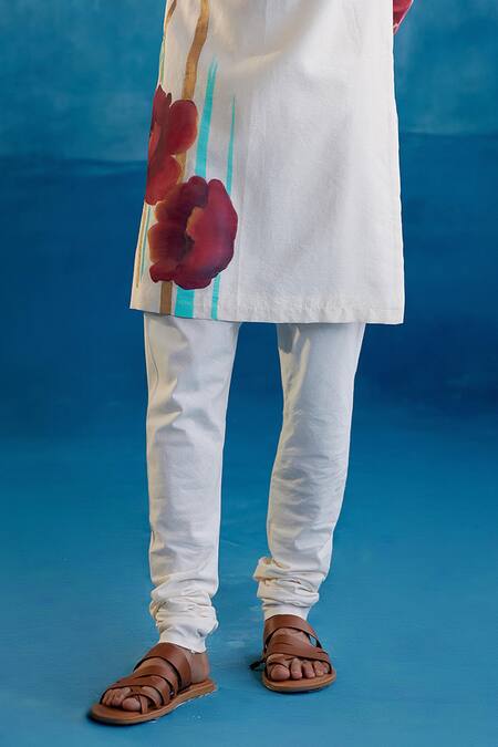 Buy Devnaagri Beige Cotton, Silk, Chanderi Floral Hand Painted Kurta And Churidar Set Online at Aza Fashions Buy_Devnaagri_Beige Cotton, Silk, Chanderi Floral Hand Painted Kurta And Churidar Set _Online_at_Aza_Fashions