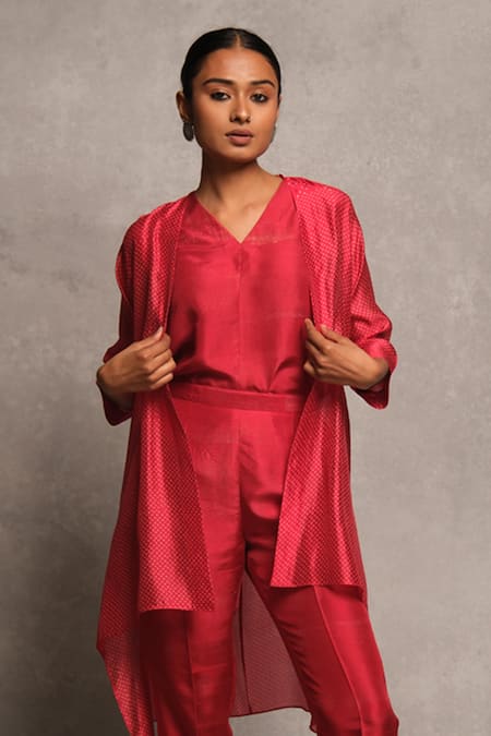 Avni Bhuva Shinto Asymmetric Cape Pant Set 