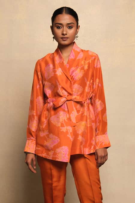 Avni Bhuva Unshiu Printed Tie-Up Jacket & Pant Set 