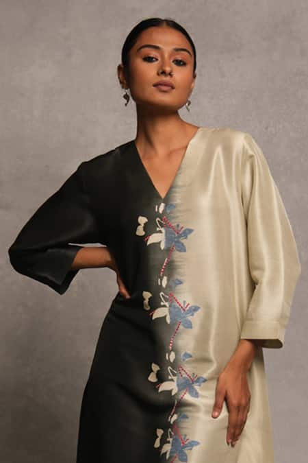 Avni Bhuva Yami Color Blocked Kurta & Pant Set 