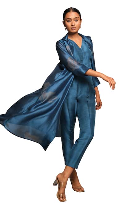 Avni Bhuva Fuku Gul Print Cape Pant Set 