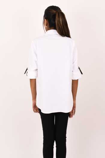 Richaa Goenka Applique Embroidered Cotton Shirt 