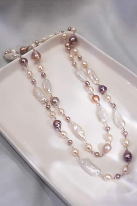 Ruuh Studios Freshwater Pearl Long Necklace 