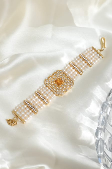 Ruuh Studios Inspirit Maze Embellished Bracelet 