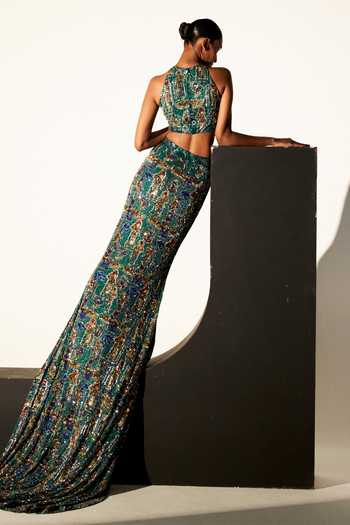 sachin and babi light blue dress EVENING GOWNS – Posh Hire