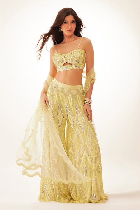 Shop Nirmooha Green Cotton Sequins, Beads Sweetheart Neck Sleeveless Embroidered Blouse Online at Aza Fashions Shop_Nirmooha_Green Cotton Sequins, Beads Sweetheart Neck Sleeveless Embroidered Blouse _Online_at_Aza_Fashions