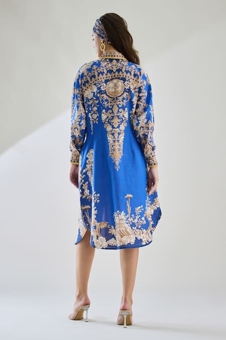 Rajdeep Ranawat Paris Floral Print Dress 