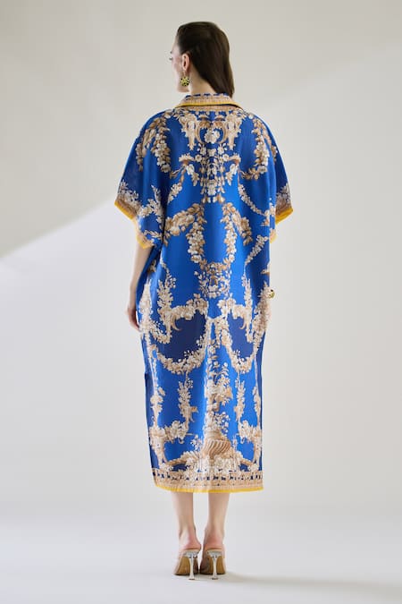 Rajdeep Ranawat Briana Printed Kaftan Shirt Dress 