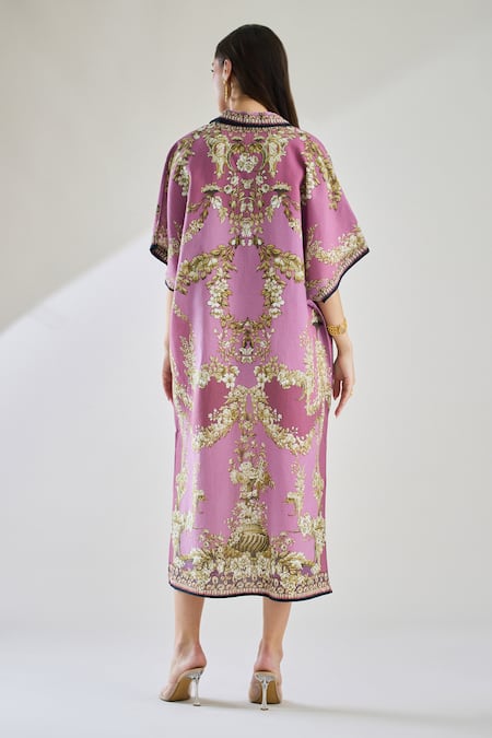 Rajdeep Ranawat Briana Printed Button Down Kaftan Dress 