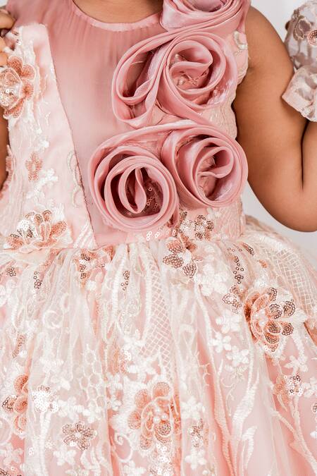 Buy Toplove Peach Net, Organza, Cotton Sequins, Fabric Sunset Romance Hand Embroidered Gown Online at Aza Fashions Buy_Toplove_Peach Net, Organza, Cotton Sequins, Fabric Sunset Romance Hand Embroidered Gown _Online_at_Aza_Fashions