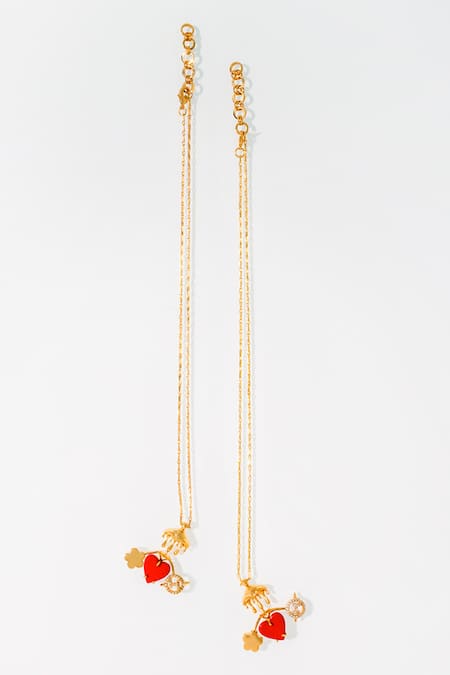 Buy Outhouse Gold Plated The Iconette Pendant Necklace Buy_Outhouse_Gold Plated The Iconette Pendant Necklace