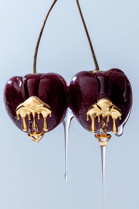 Buy Outhouse Gold Plated The Shroom Stud Earrings Online at Aza Fashions Buy_Outhouse_Gold Plated The Shroom Stud Earrings _Online_at_Aza_Fashions