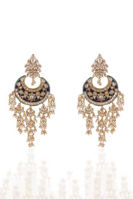 Just Jewellery Meenakari Embellished Chandbalis 