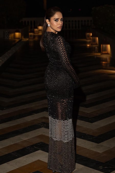 Premya By Manishii Cutdana Embroidered Gown 