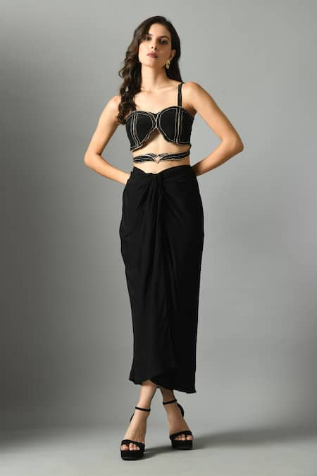 Fishcanfly Moonshine Draped Skirt 