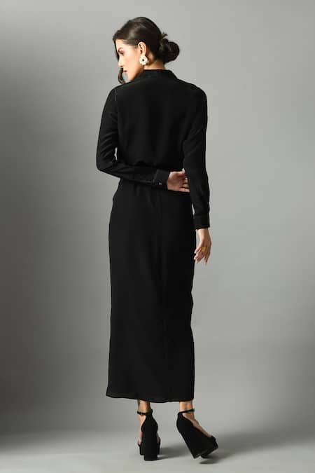 Fishcanfly Moonshine Linen Shirt & Draped Skirt Set 