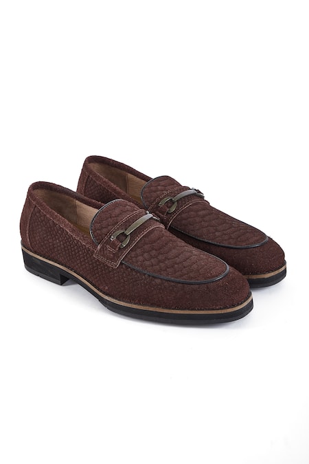 Hats Off Accessories Solid Leather Slip-On Loafers 