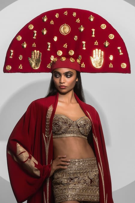 Masaba The India Ganesha Print Jacket Skorts Set 