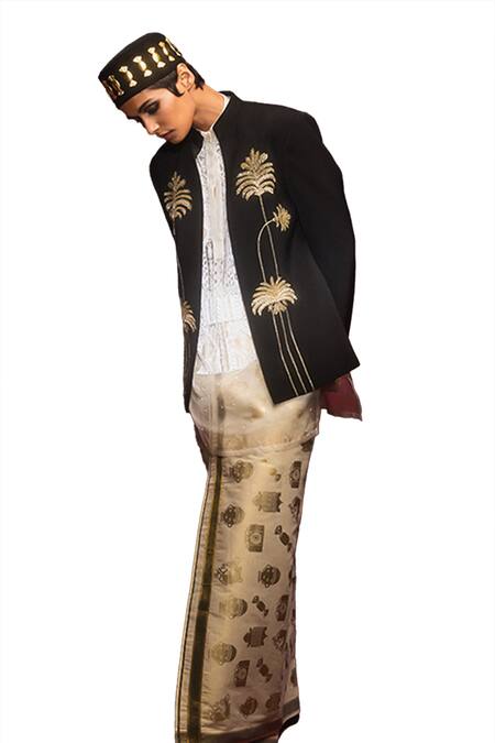 Masaba Ivory Organza Embroidery Collared Glass Toffee Hand Kurta Online at Aza Fashions Masaba_Ivory Organza Embroidery Collared Glass Toffee Hand Kurta _Online_at_Aza_Fashions