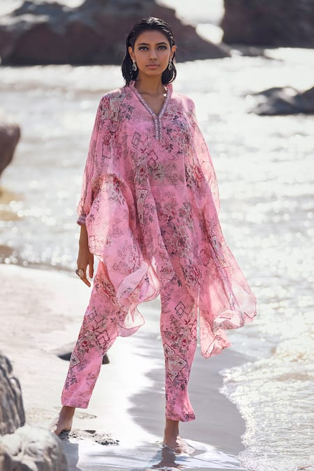 Ridhima Bhasin Arzou Floral Print Kaftan & Pant Set 