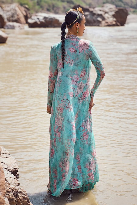 Ridhima Bhasin Naza Floral Print Jacket Sharara Set 