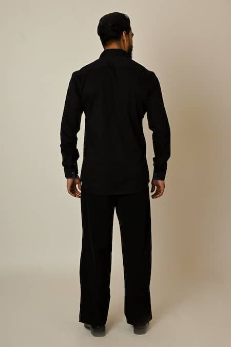 PAARSH Colour Blocking Embroidered Shirt 