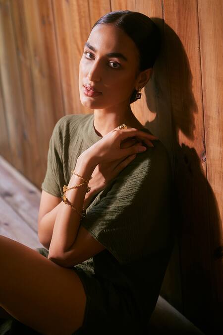 Shop_Voyce Jewellery_Black Elysian Swarovski Embellished Necklace _Online_at_Aza_Fashions