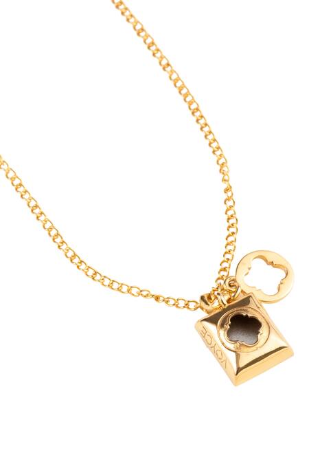 Voyce Jewellery_Black Sirius Swarovski Embellished Necklace _Online_at_Aza_Fashions