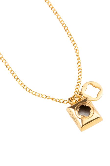 Voyce Jewellery Green Sirius Contrast Swarovski Embellished Necklace Online at Aza Fashions Voyce Jewellery_Green Sirius Contrast Swarovski Embellished Necklace _Online_at_Aza_Fashions