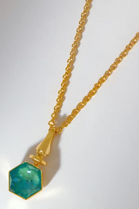 Voyce Jewellery Hexa Swarovski Embellished Pendant Necklace 