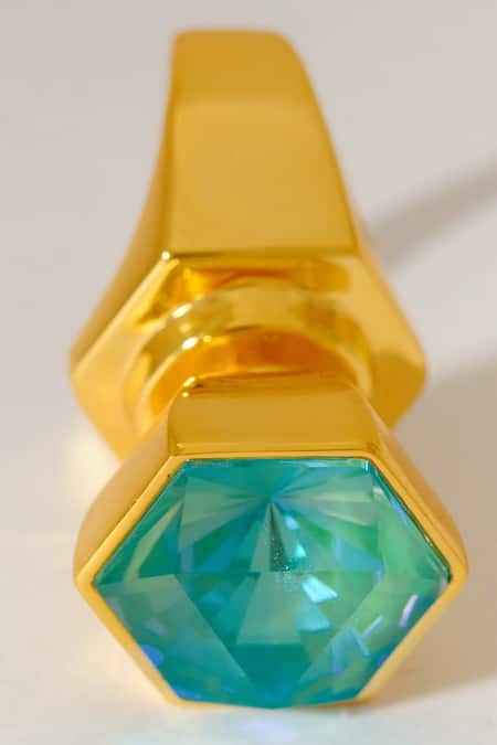 Voyce Jewellery Hexa Swarovski Embellished Ring 