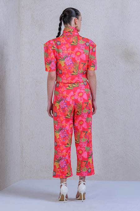 The Dramebaaz CO Wildflower Floral Print Shirt With Pant 
