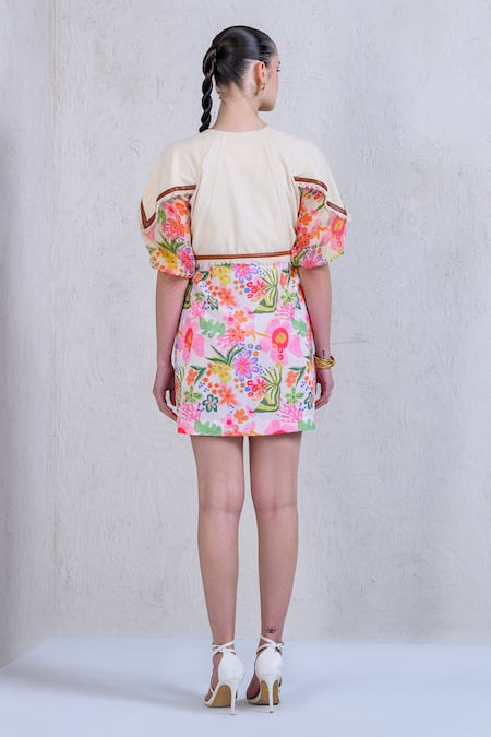 The Dramebaaz CO Bloom Burst Printed Dress 