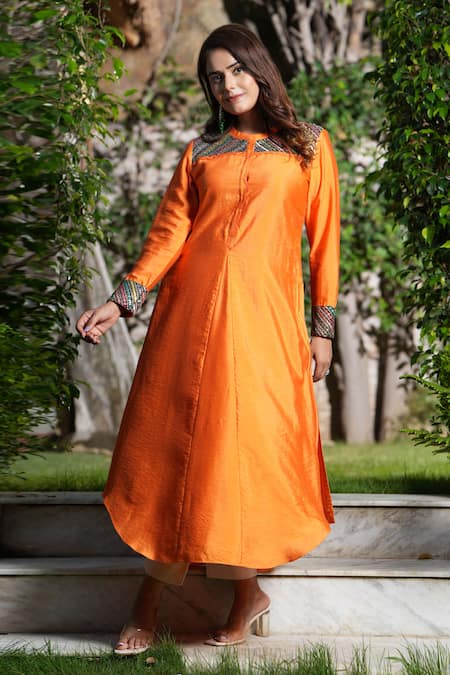 Studio Twelve 11 Tangelo A-line Kurta & Pant Set 