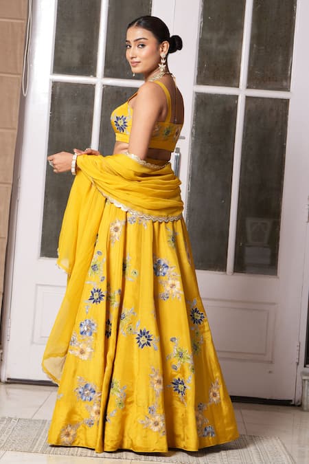 Studio Twelve 11 Floral Applique Lehenga Set 