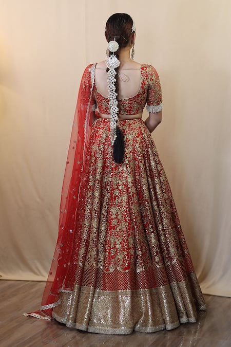 Studio Twelve 11 Floral Embroidered Bridal Lehenga Set 