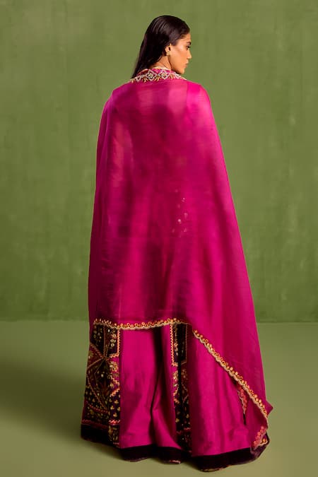 Neha Khullar Hand Embroidered Blouse Sharara Set 