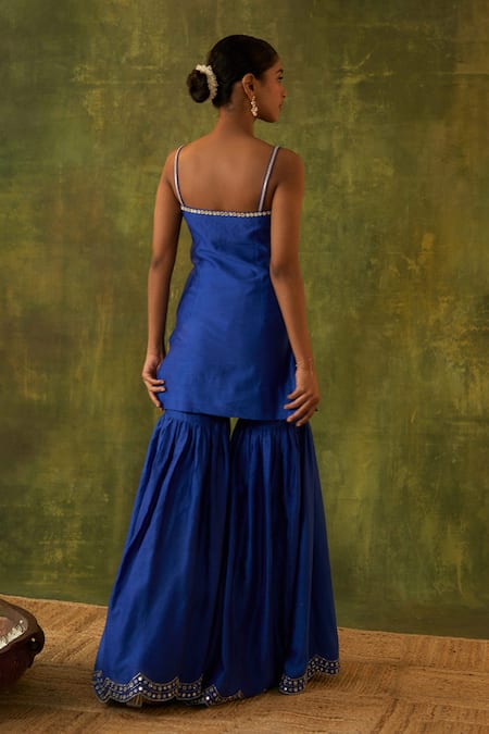 Bhawna Sethi Shravana Hand Embroidered Kurta Gharara Set 