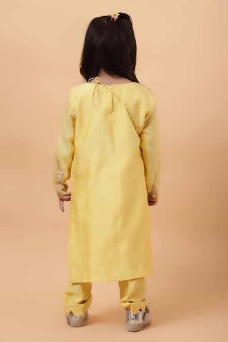 House Of Tushaom Cactus Embroidered Kurta With Pant 