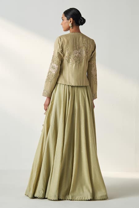 Studio Bagechaa Radha Embroidered Jacket Lehenga Set 
