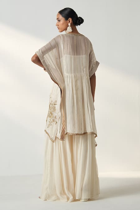 Studio Bagechaa Suhana Lily Garden Embroidered Kaftan Set 