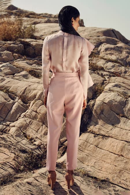 Ritika Arya Jain Solid Ruffled Shirt 