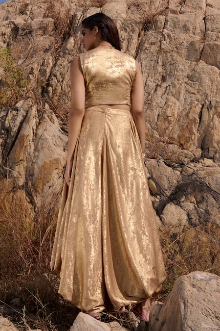 Ritika Arya Jain Midas Solid Top & Romeo Pant Set 