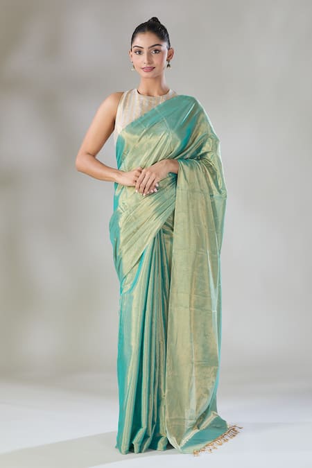 Sheela Suthar Zari Tissue Handwoven Saree 