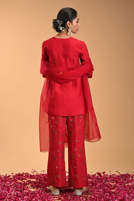 Rirasa Floret Embroidered Kurta Pant Set 